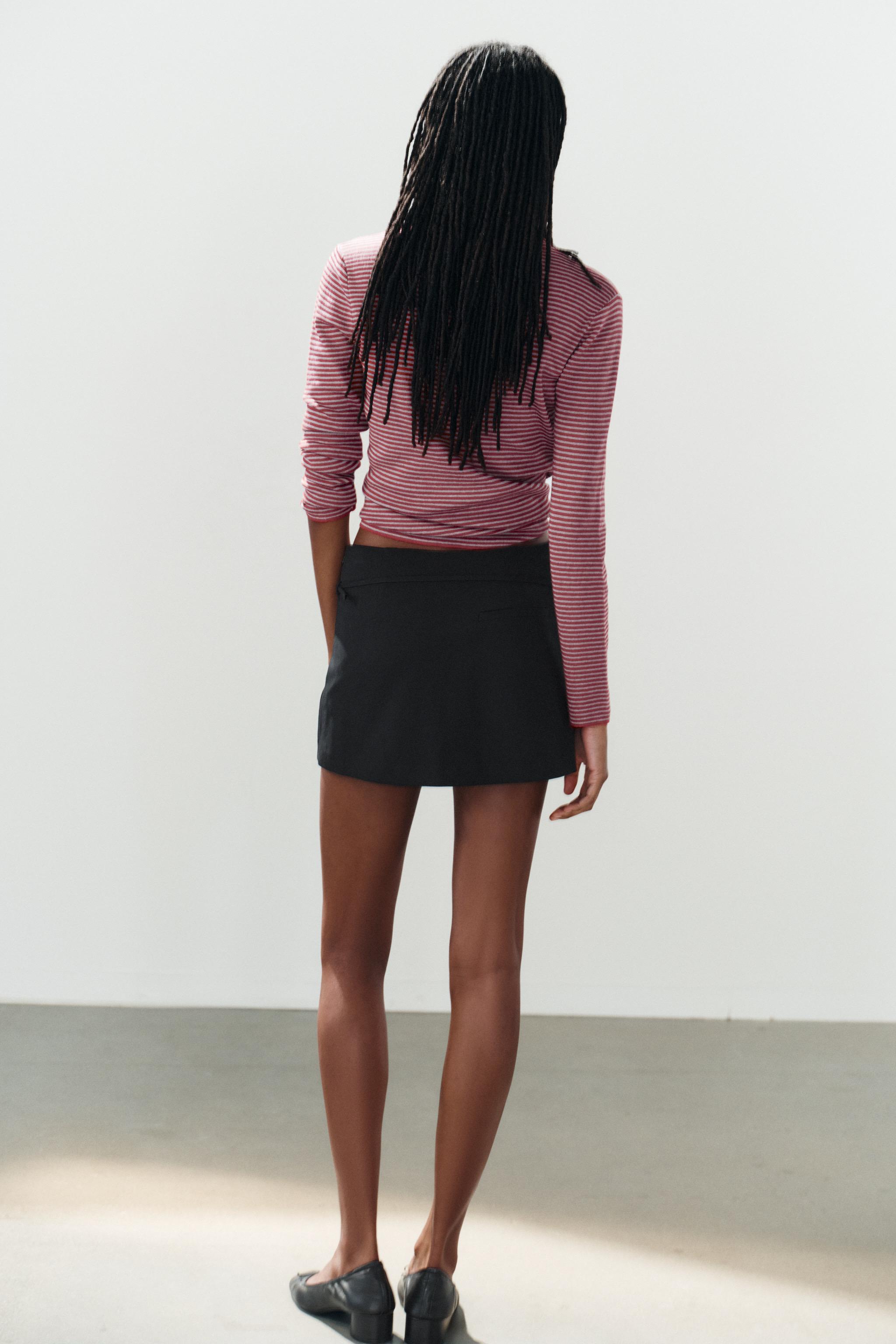 Женские юбки Zara BELTED SKORT — фото 5