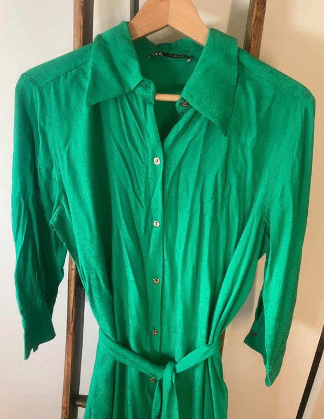 JACQUARD SHIRT DRESS - Image 7