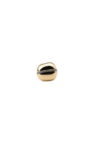MAXI SHIMMER RING - Golden by Zara