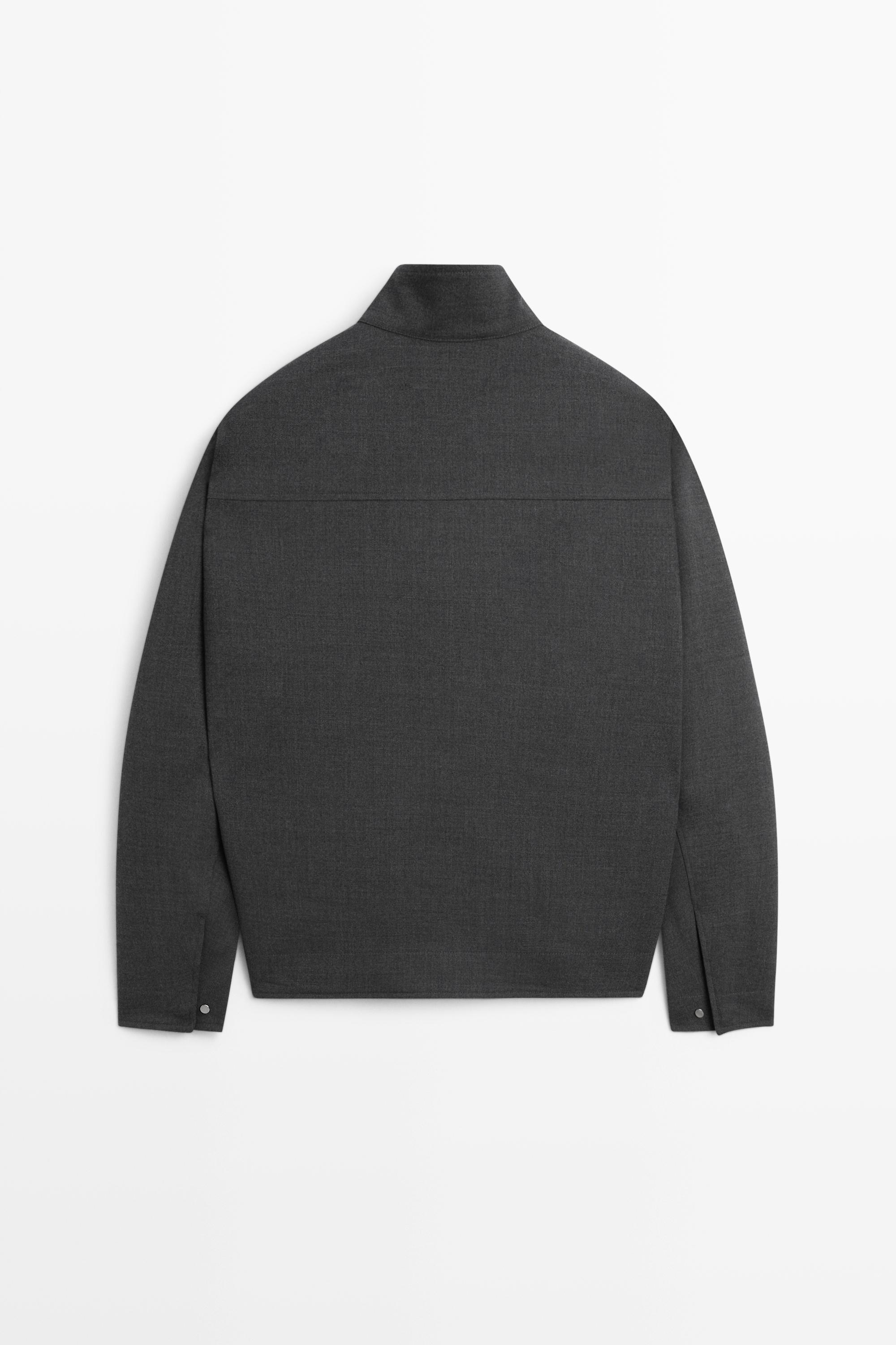 100% wool overshirt