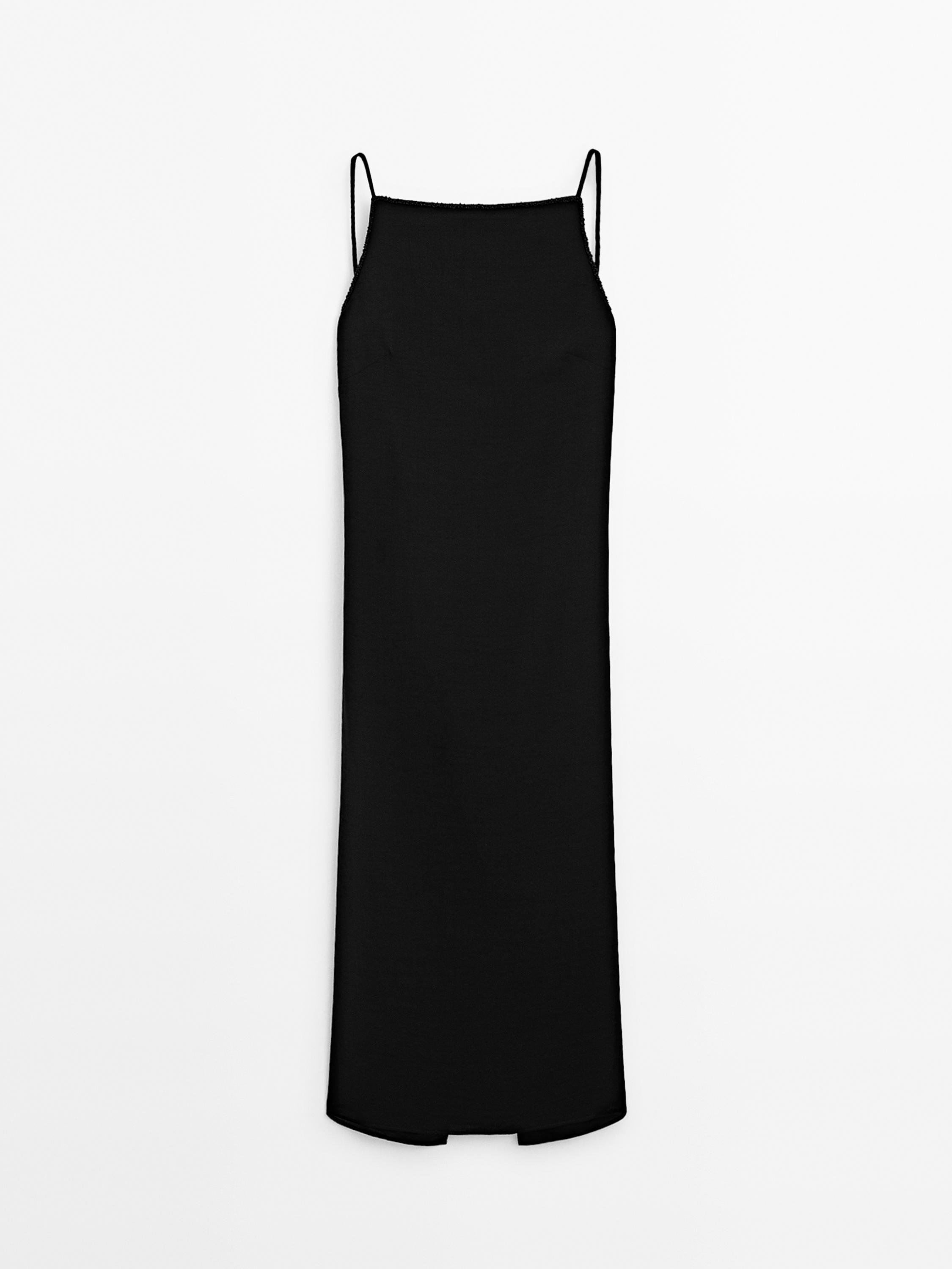 Robe longue avec pierres fantaisie