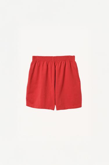 BERMUDA JOGGER BRODÉ WILLY CHAVARRIA X ZARA - Rouge de Zara - Image 3