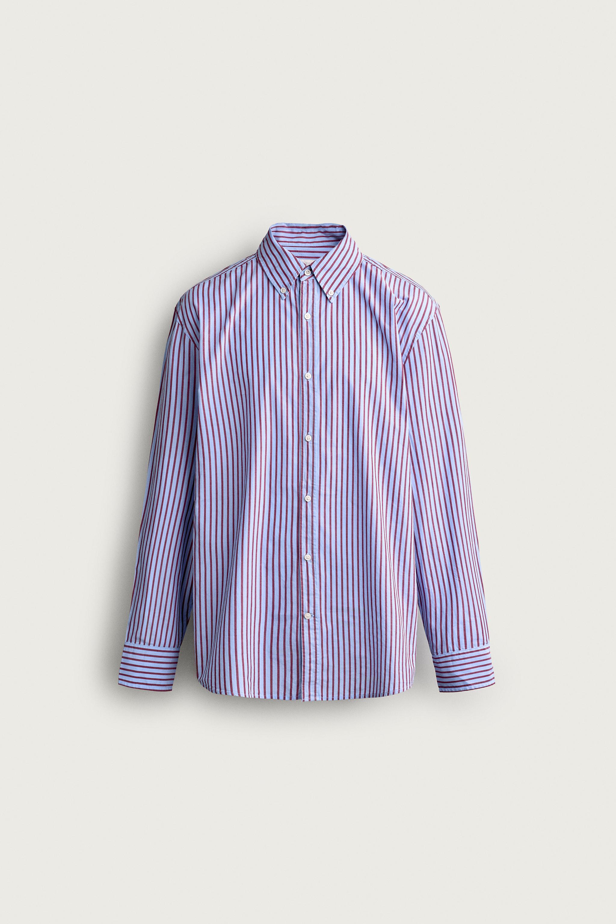 CONTRAST STRIPE REGULAR FIT SHIRT