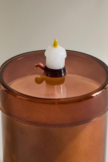 (220 G) SALTED CARAMEL BOROSILICATE SCENTED CANDLE - Cream by Zara - Image 2