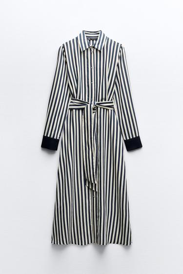 KOILOV MIDI ATY S PROUKY - Prodn / Navy od Zara