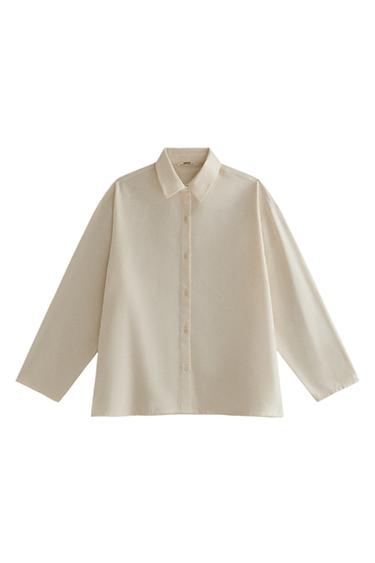 FLANNEL SHIRT - Ecru by Zara