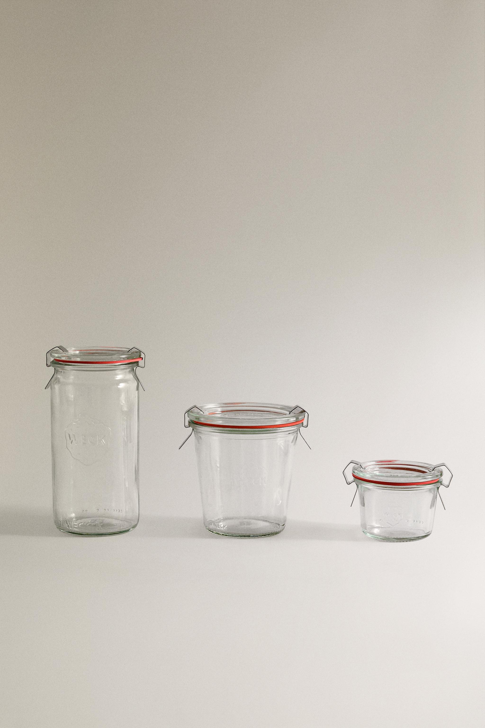 WECK-GLAS MIT HERMETISCHEM DECKEL - Transparent