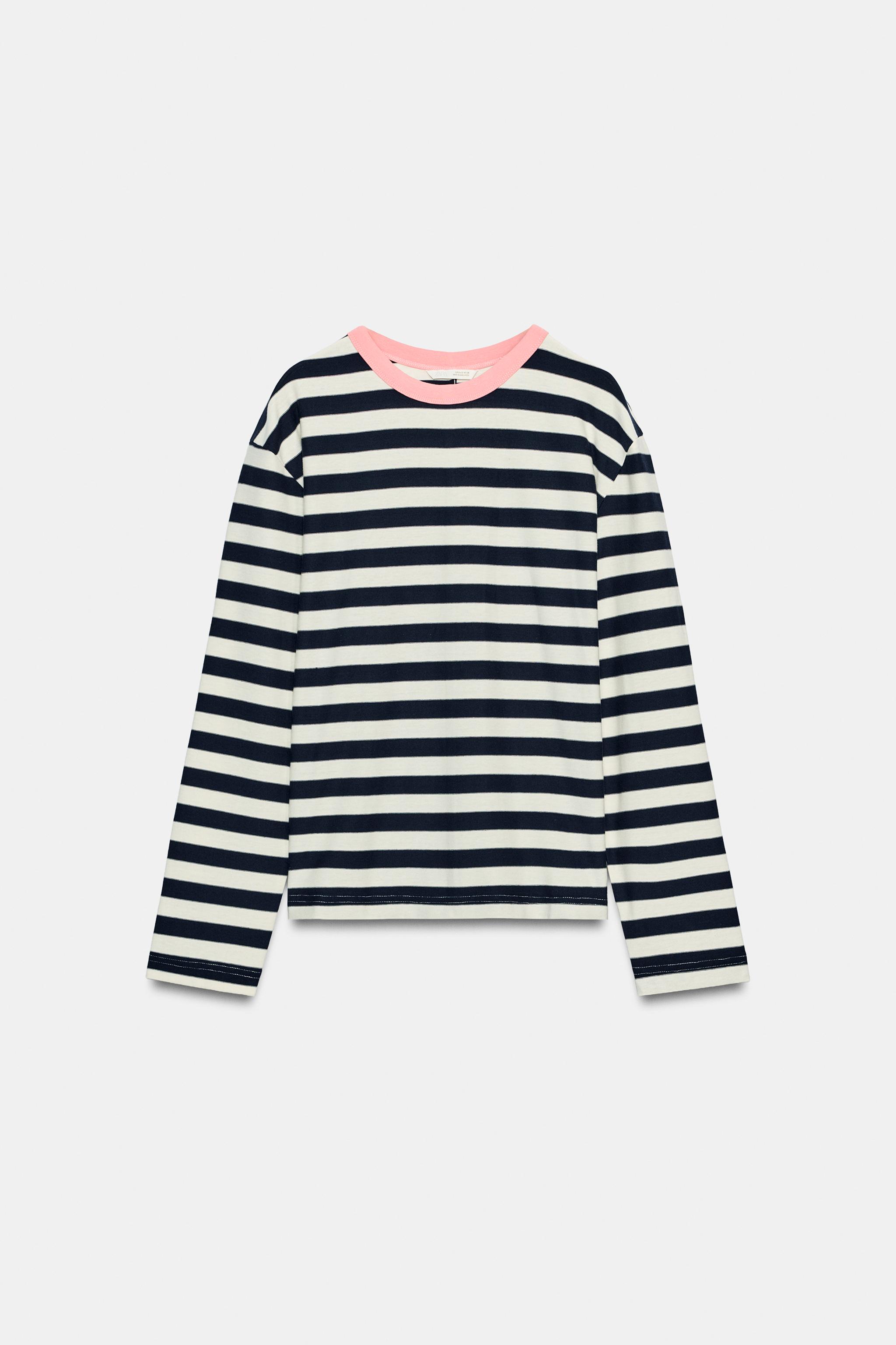 Wide Striped T-Shirt by Zara
