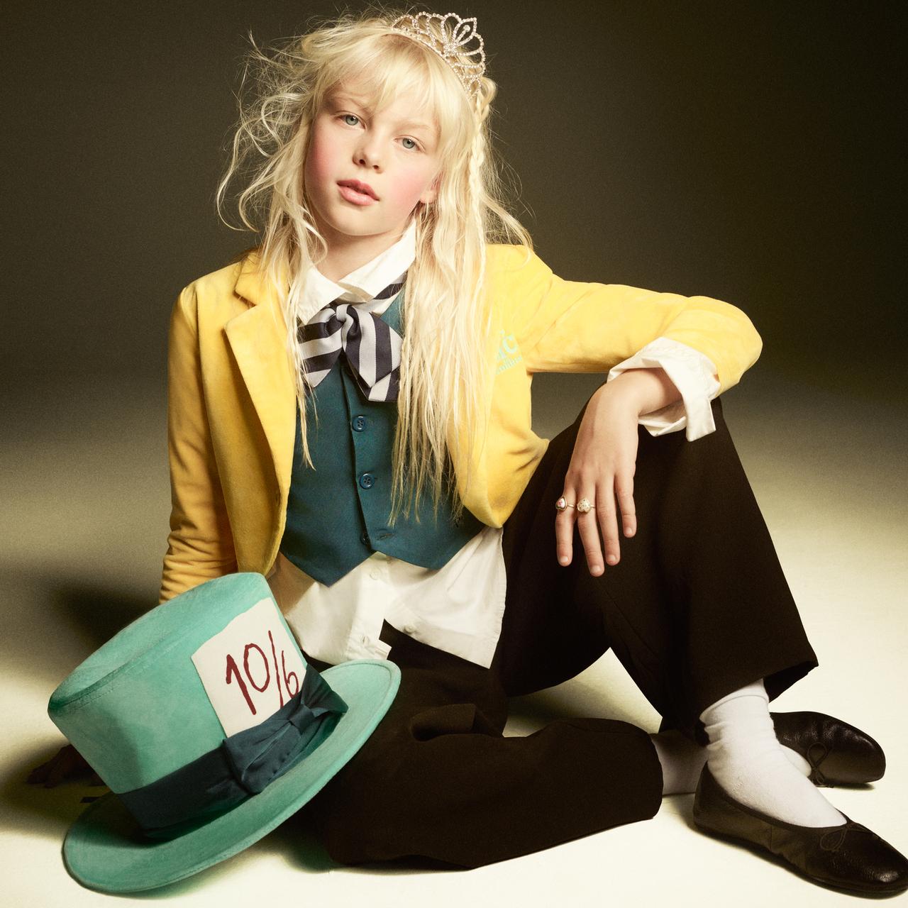 MAD HATTER ALICE IN WONDERLAND © DISNEY COSTUME SET — Turquoise