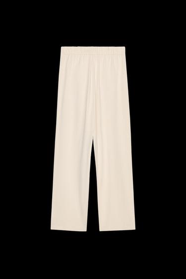 Zara WASHED SARONG PANTS - Sand