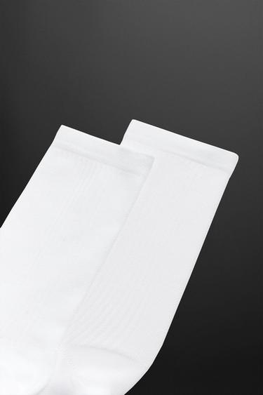 RUNNING SOCKS 2-PACK - White by Zara - Image 1