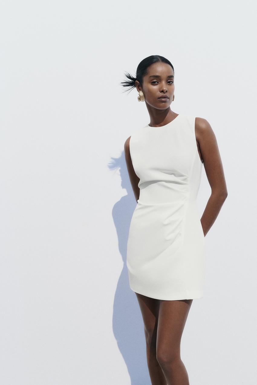 Preços baixos em Vestidos femininos Zara Branco