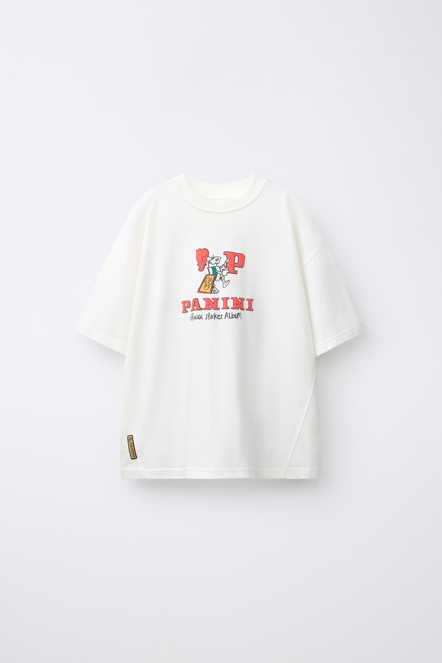Детская футболка Zara Panini © Print, цвет: Белый — фото 2