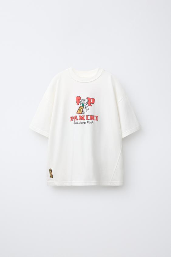 PANINI © PRINT T-SHIRT - White de Zara - Imagen 0
