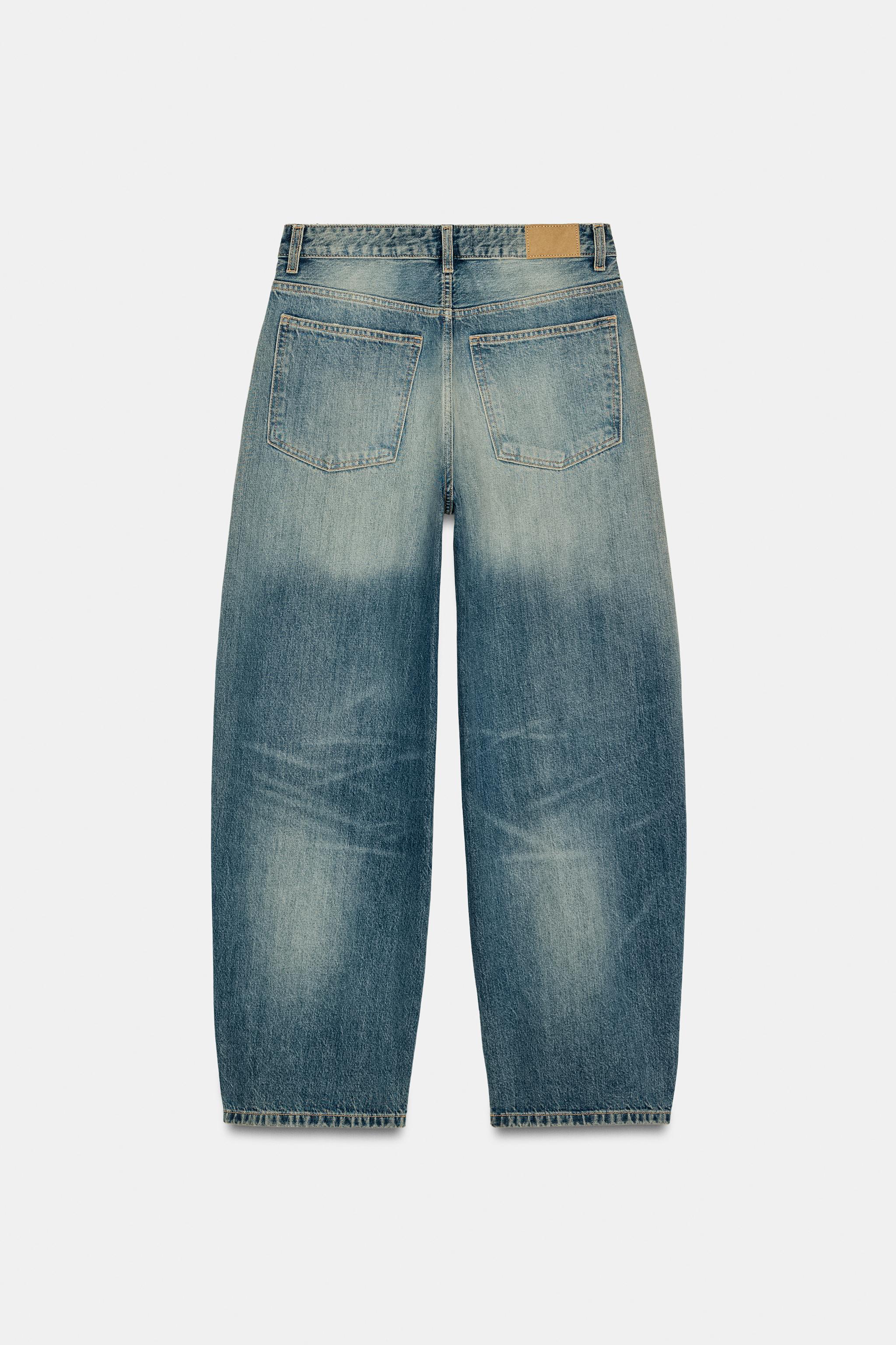 TRF MID-RISE BAGGY BALLOON JEANS