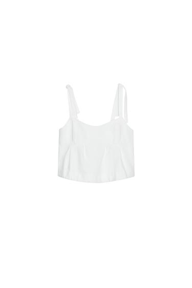 Z1975 DENIM STRAPPY TOP