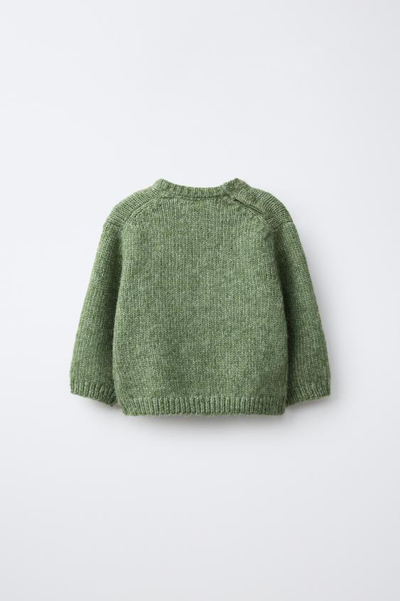 PULL IMPRIMÉ CHAMPIGNON - Vert moyen de Zara - Image 1