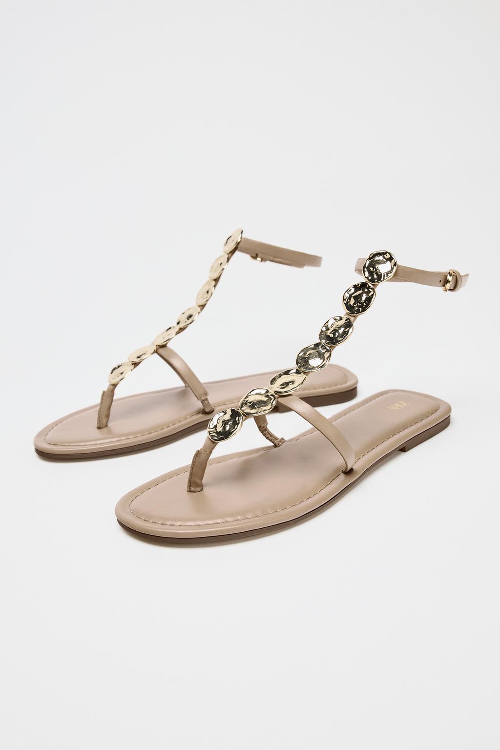 Thumbnail image for BEADED FLAT SANDALS