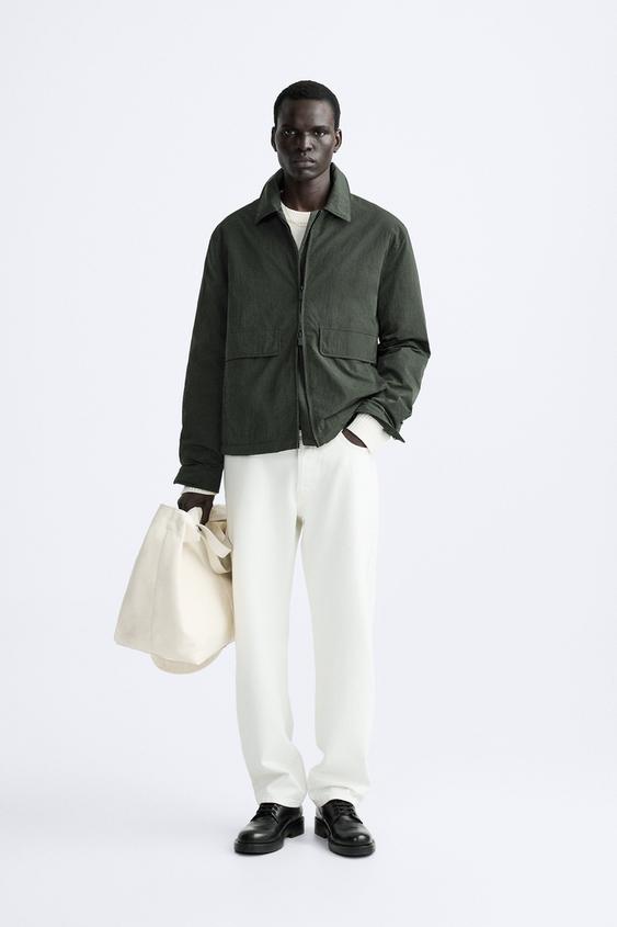 TECHNICAL OVERSHIRT - Green | ZARA United Kingdom