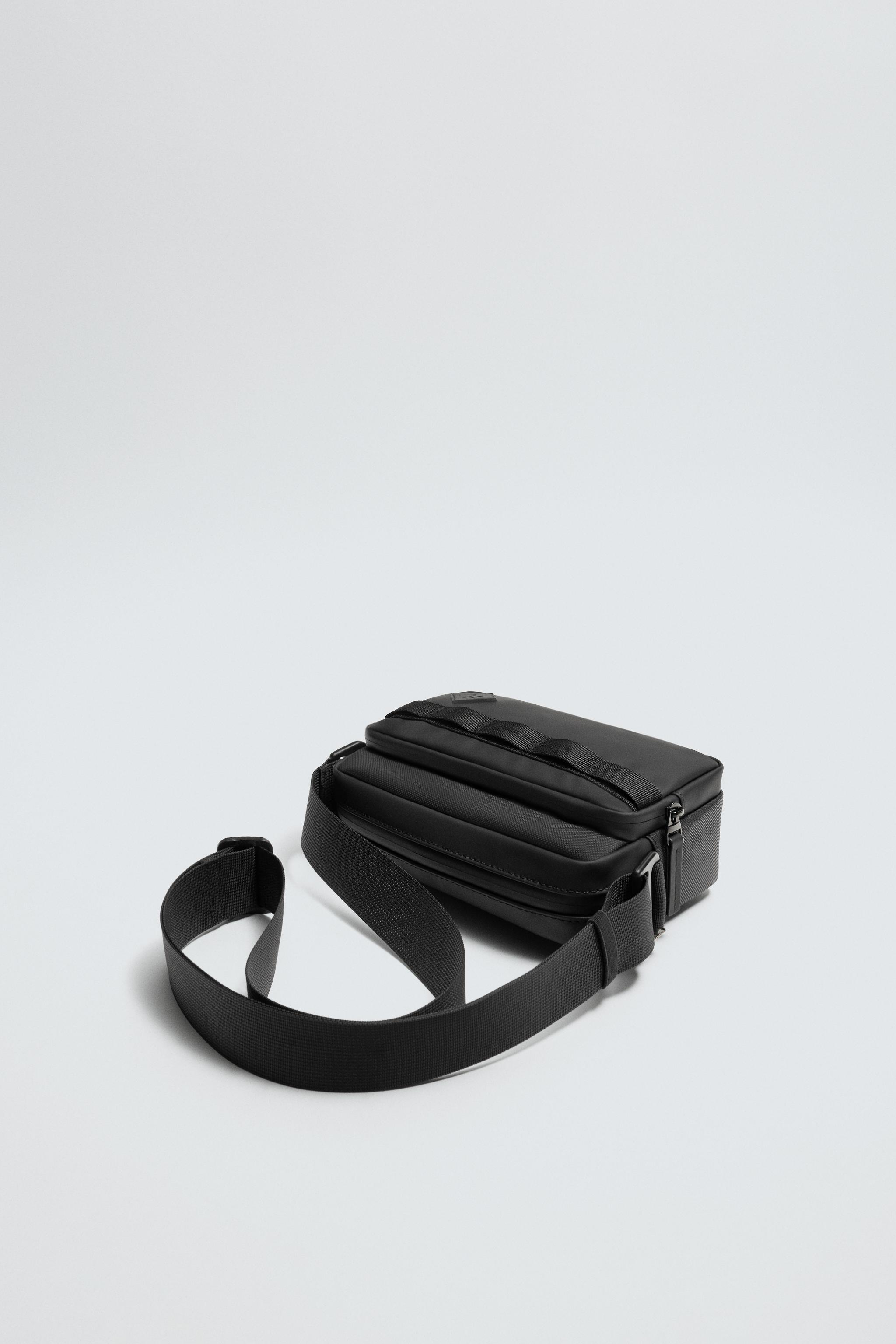 RUBBERIZED CROSSBODY BAG