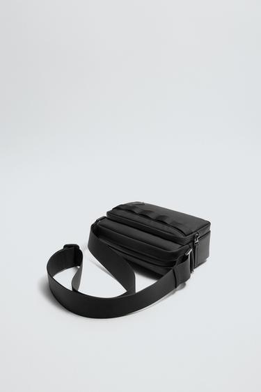 RUBBERISED CROSSBODY BAG - Black by Zara - Image 3