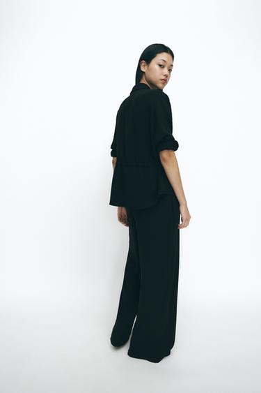 SAFARI CREPE SHIRT - Black by Zara - Image 2