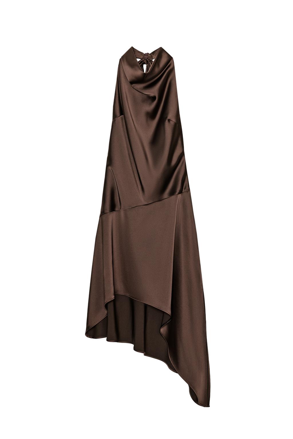 ASYMMETRIC SHORT DRESS WITH BOW - image 3