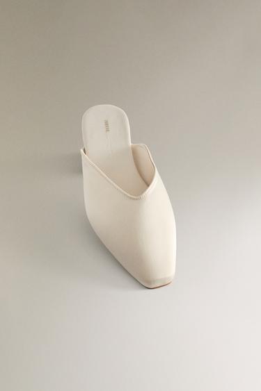 MULES SATIN - Blanc écru de Zara - Image 5