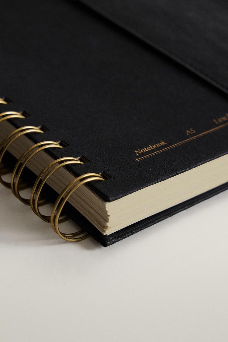 A5 NOTEBOOK WITH CASE — Black