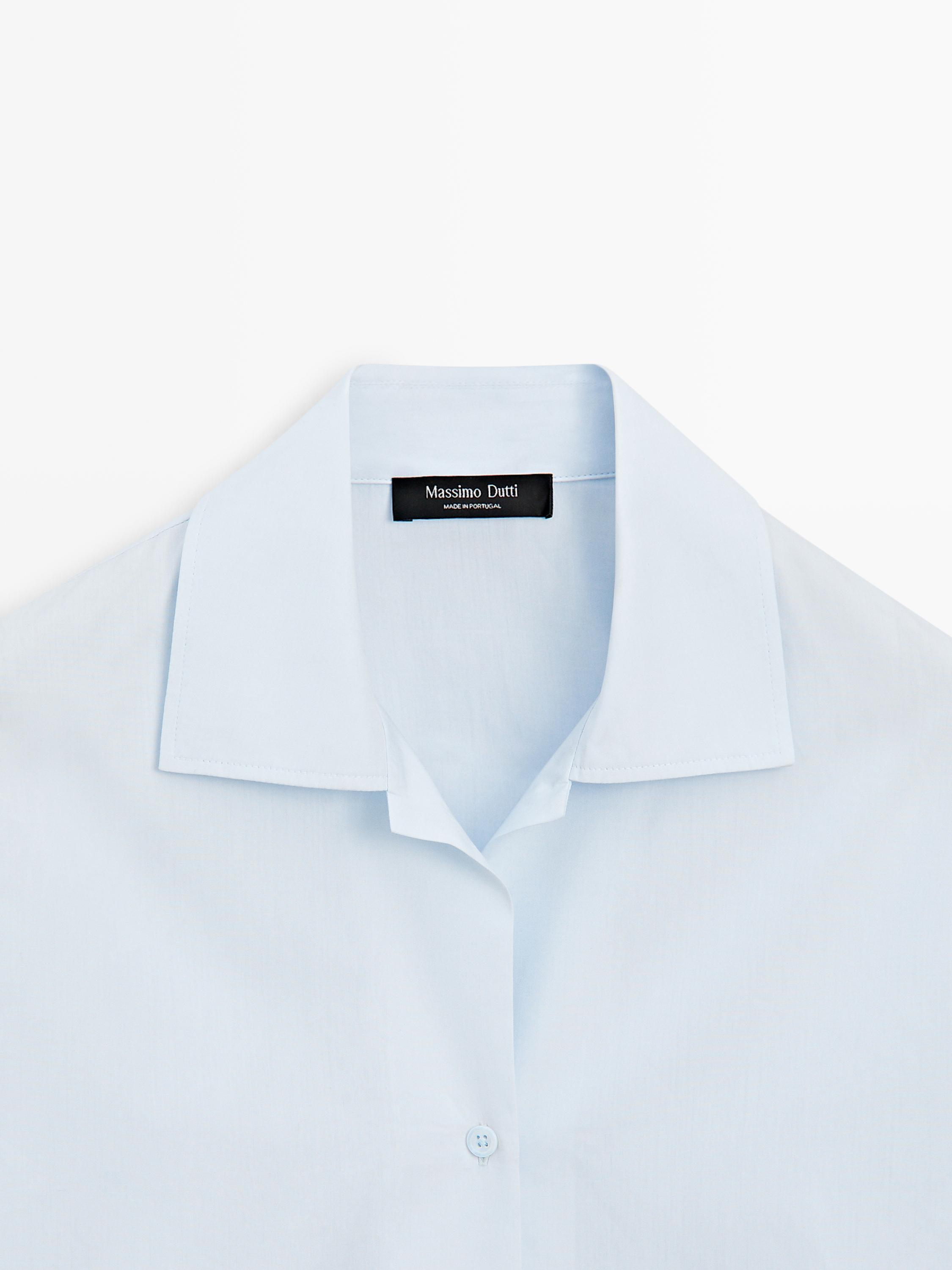 Chemise en popeline 100 % coton