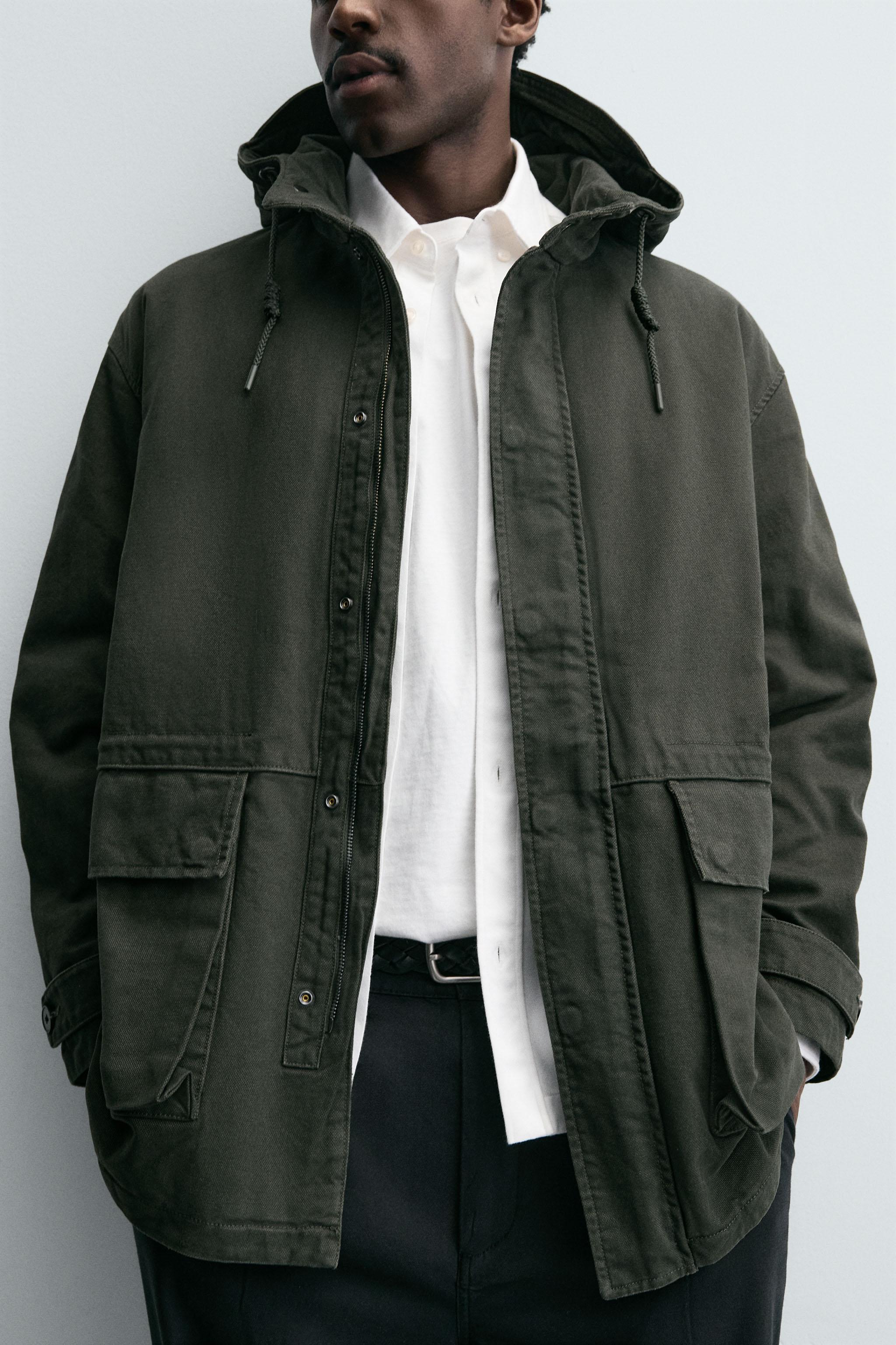 RELAXED FIT WASHED PARKA