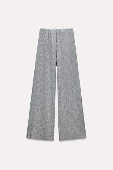PANTALÓN ANCHO SOFT - Gris de Zara