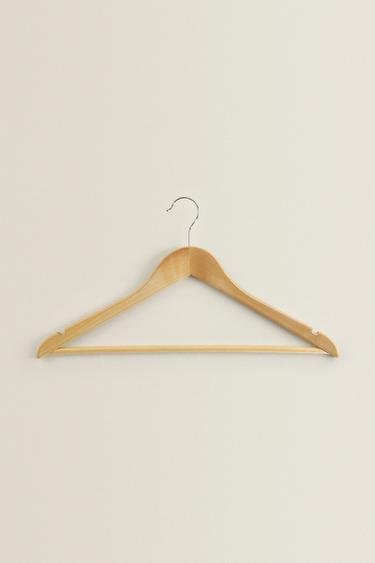 CINTRE BOIS LAQUÉ (LOT DE 3) - Beige clair de Zara - Image 1