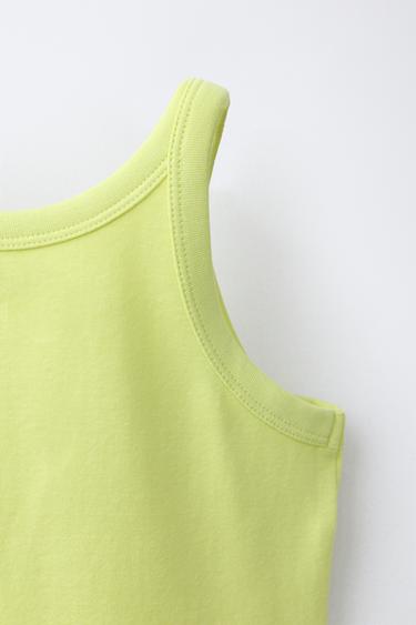 TOP IMPRIMÉ SURF - Citron vert de Zara - Image 4