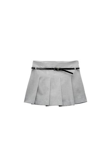 FALDA PANTALÓN TABLAS CINTURÓN