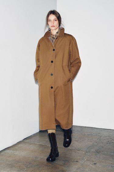 Zara REVERSIBLE TRENCH COAT ZW COLLECTION - Caramel