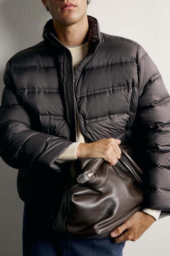 BLOUSON 80 % DUVET - 20 % PLUMES DÉPERLANT - Marron foncé de Zara - Image 5