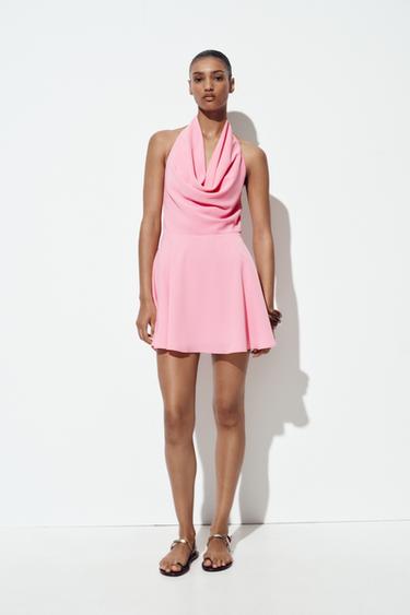 OPEN BACK MINI DRESS - Pink by Zara - Image 0