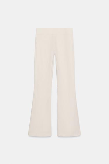 STRETCH TWILL TROUSERS WITH BELT LOOPS - Mid-ecru by Zara - Image 4