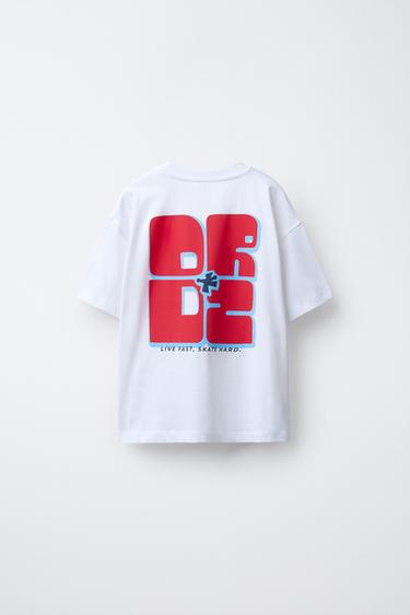 SLOGAN PRINT T-SHIRT - White by Zara - Image 1