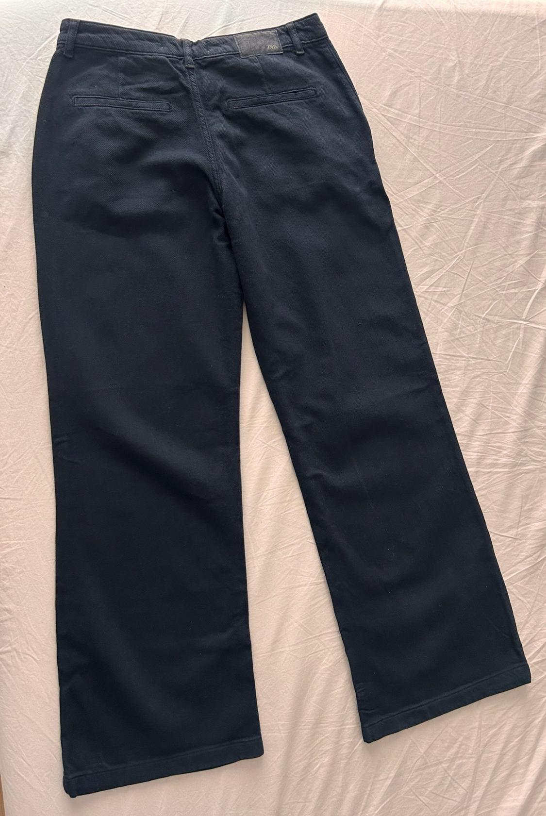 WIDE-LEG CHINO TROUSERS - Image 4
