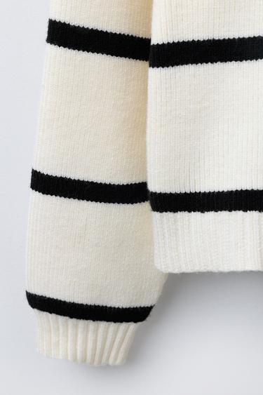 ZIP-UP CARDIGAN - striped by Zara - Image 3