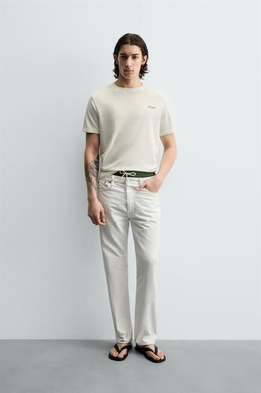 ФУТБОЛКА С ГРАФИЧЕСКИМ ПРИНТОМ "АВСТРАЛИЯ" — ЭКРЮ от Zara — изображение 0