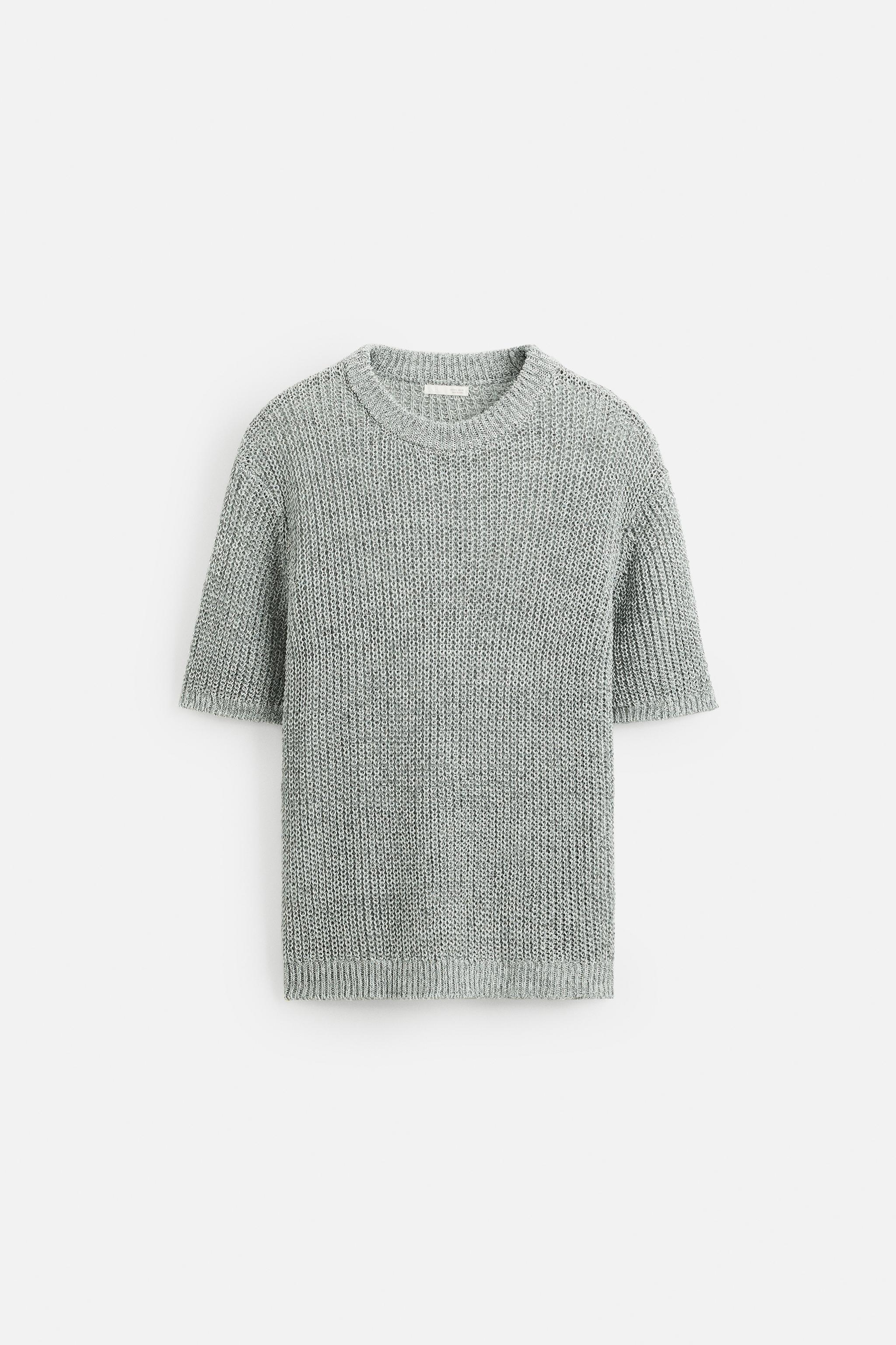 T-SHIRT EN MAILLE AJOURÉE