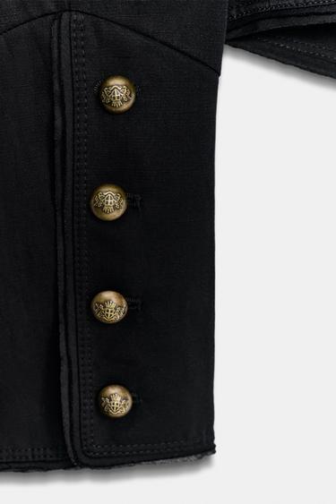 VESTE BRANDENBOURGS ZW COLLECTION - Noir de Zara - Image 11