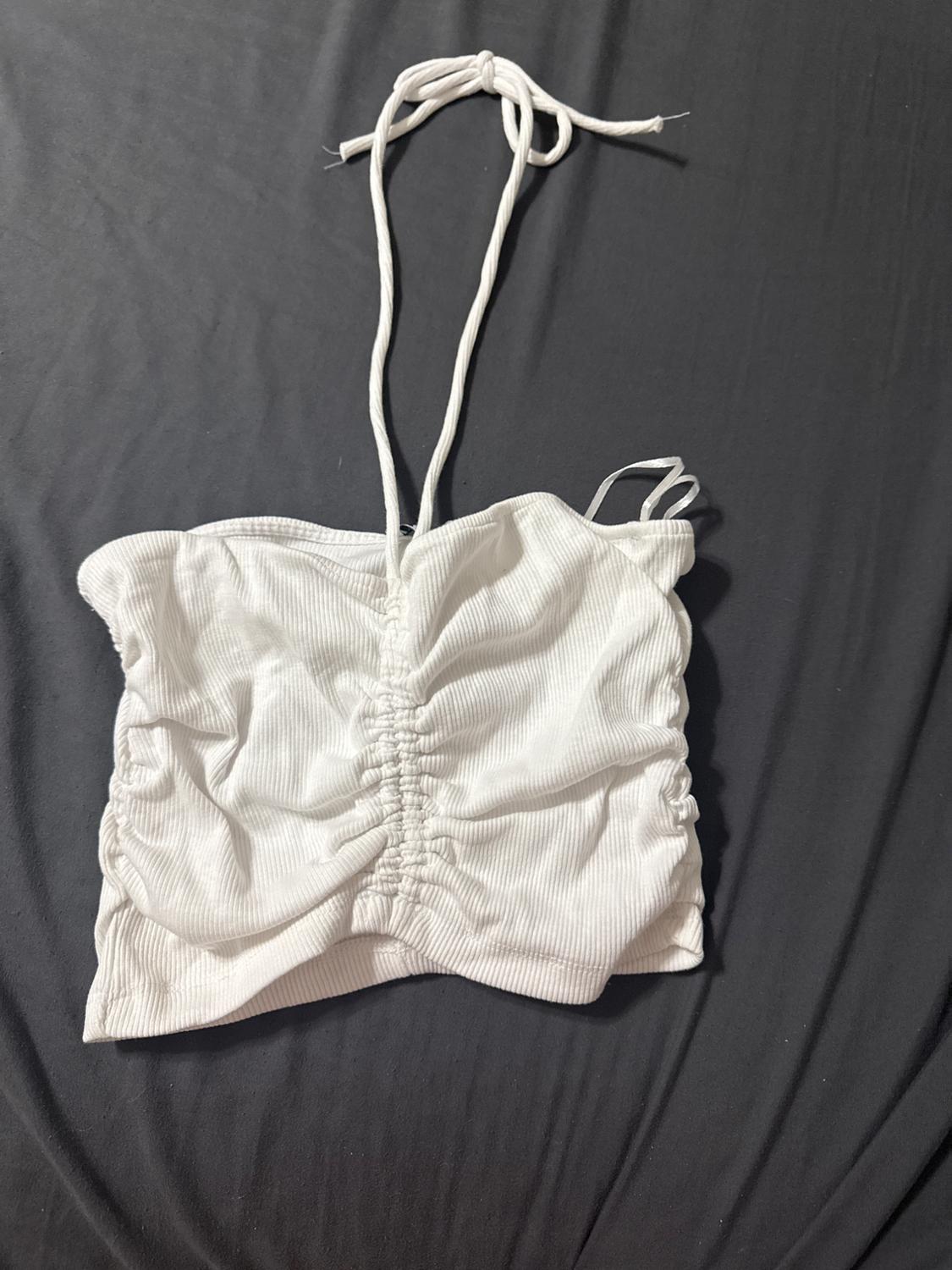 RUCHED RIB CROP TOP