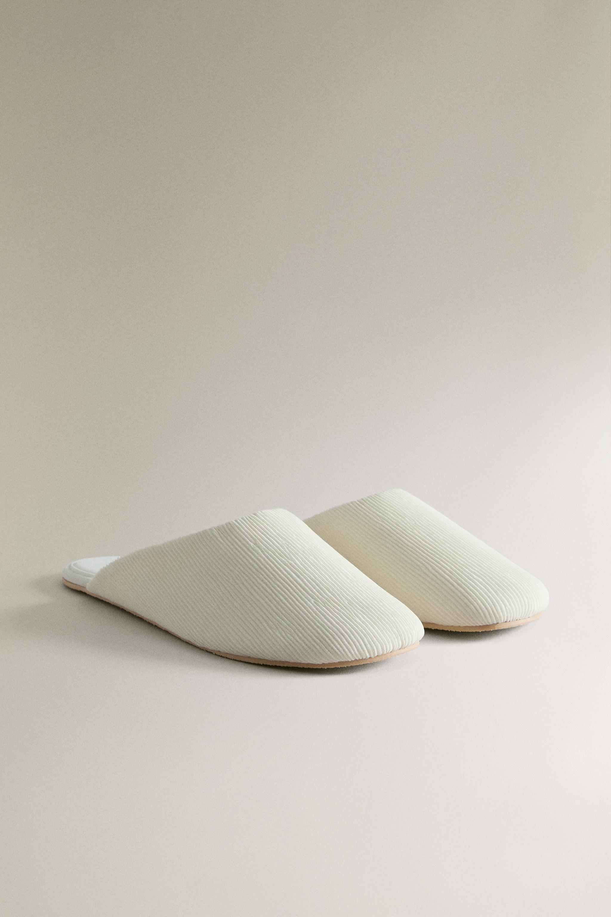 PLEATED MULES — Beige