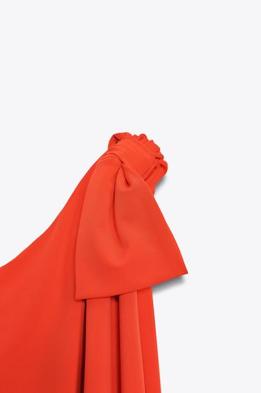 OPEN BACK LONG DRESS - Red / Coral by Zara - Image 6