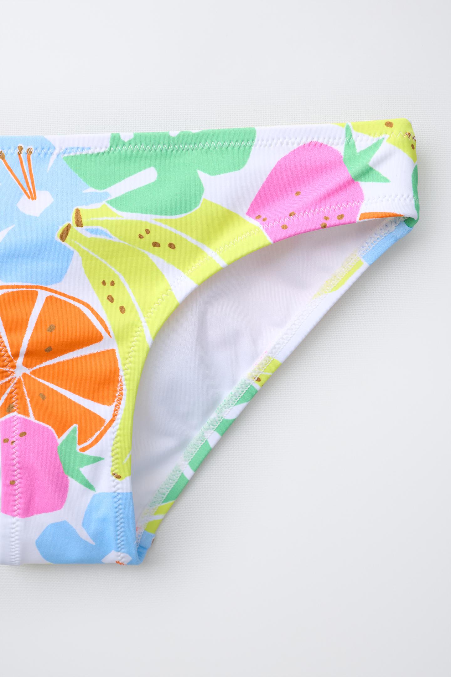 Купальник Fruit для детей, крой бикини — Zara, цвет: Разноцветный — фото 5
