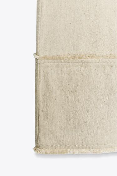 PANTALON RUSTIQUE EFFRANGÉ - Sable de Zara - Image 6